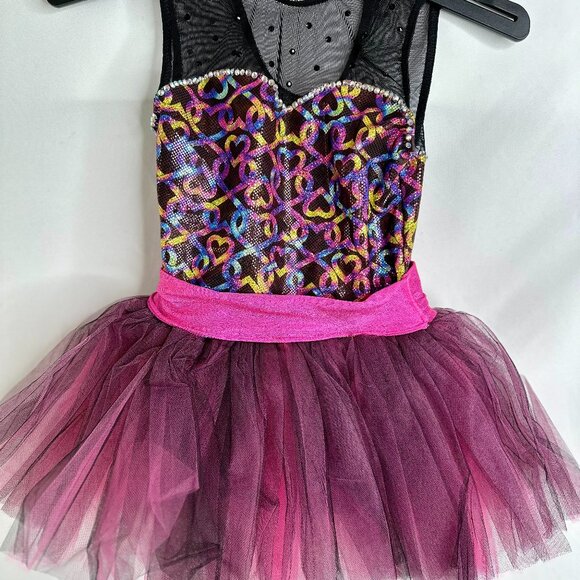 Pink And Black Party Dress - Picture 1 of 4